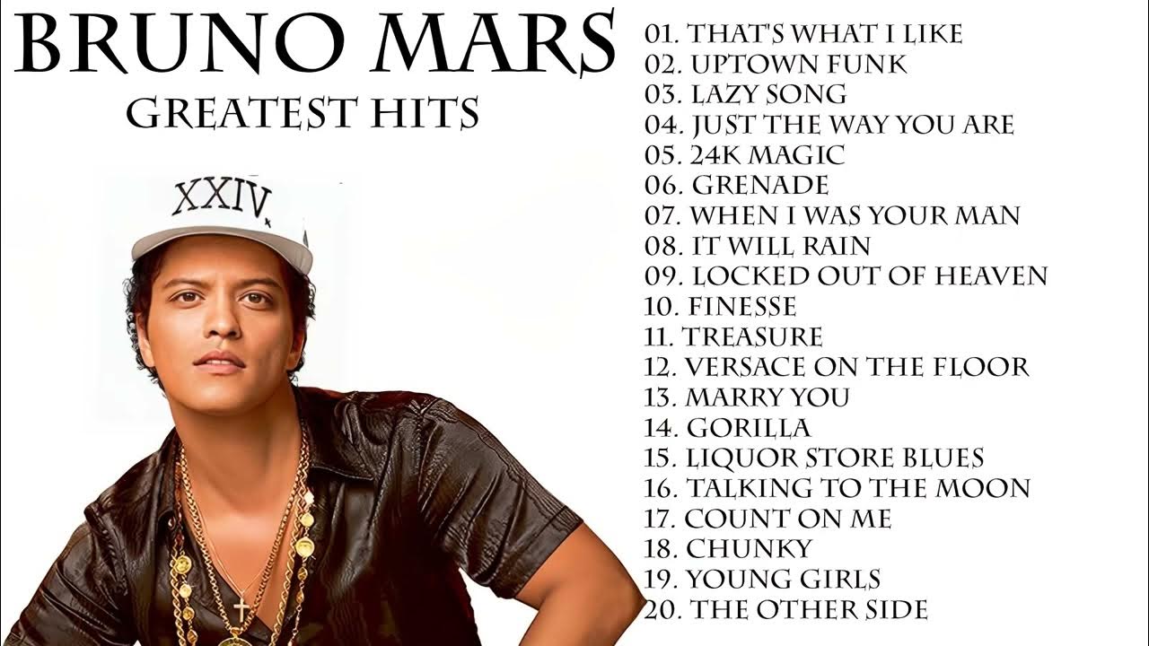 Bruno Mars Greatest Hits Best Songs of Bruno Mars Full Album YouTube