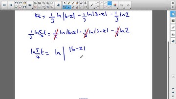 A Pure Maths - Differential Equations OCR C4 Jan 2010 q10iib