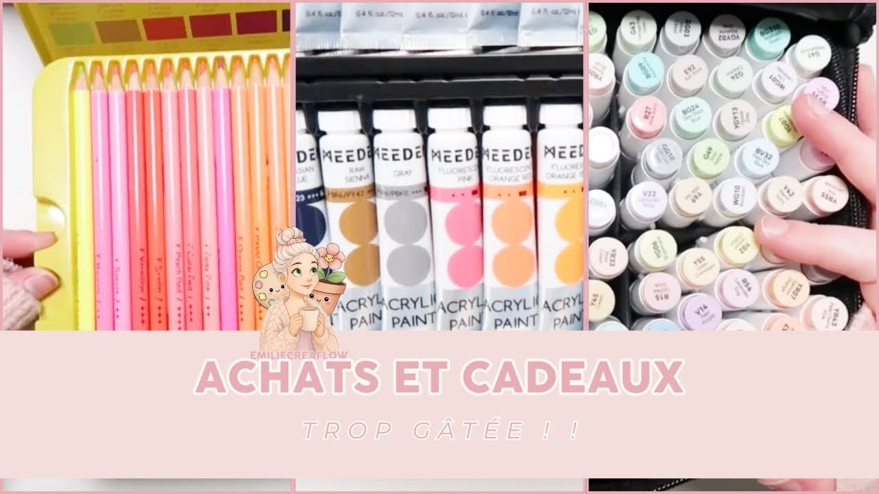 TROP GÂTÉE ! MES ACHATS ET CADEAUX CRÉATIFS : Feutres à alcool, livres de coloriage, lecture...