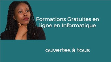 Formations Gratuites en ligne en Informatique