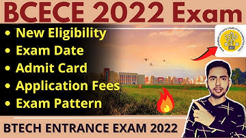 BCECE 2022 Exam Date | Application Form, Eligibility, Admit Card |Engineering Entrance Exam JEE 2022