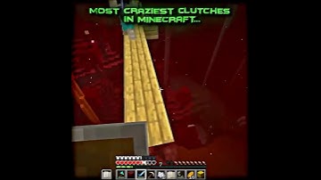 Insane Minecraft Clutches 🥶 | Part 2 #minecraft #clutch #shorts
