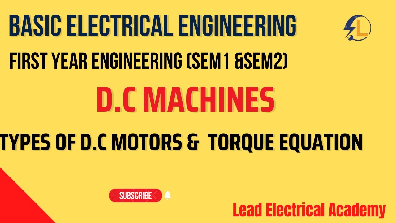 types of D.C motors and torque equation