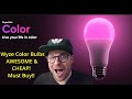 Wyze Color Bulbs Setup Review | Whoa, These are Awesome!