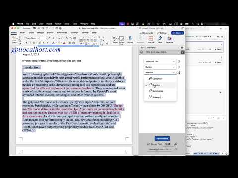 GPTLocalhost video