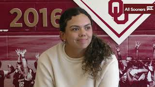 Oklahoma Softball: Alyssa Brito Interview (Pre Bedlam)