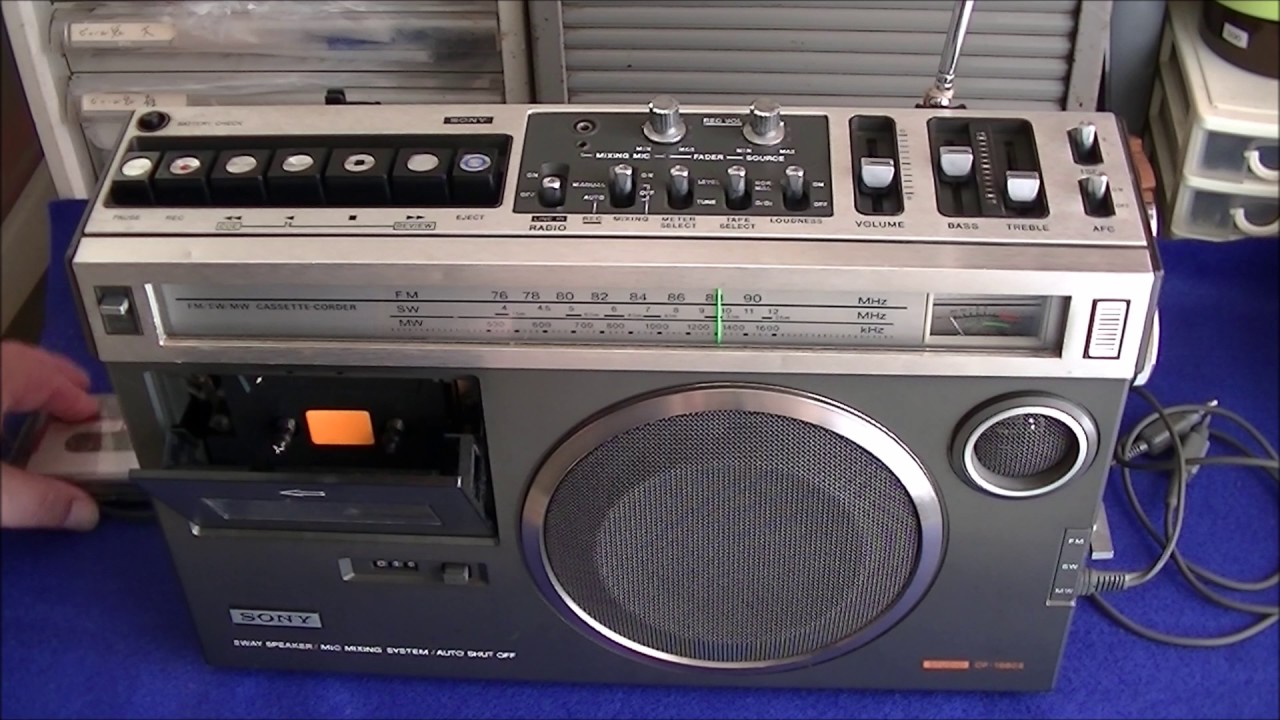 Sony Fm Sw Mw Cassette Corder Cf 1980 Youtube