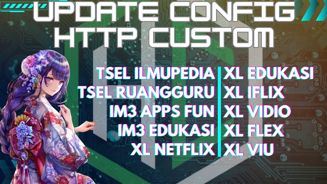 ️UPDATE CONFIG HTTP CUSTOM TERBARU ILMUPEDIA | XL EDUKASI | IM3 APPS ...