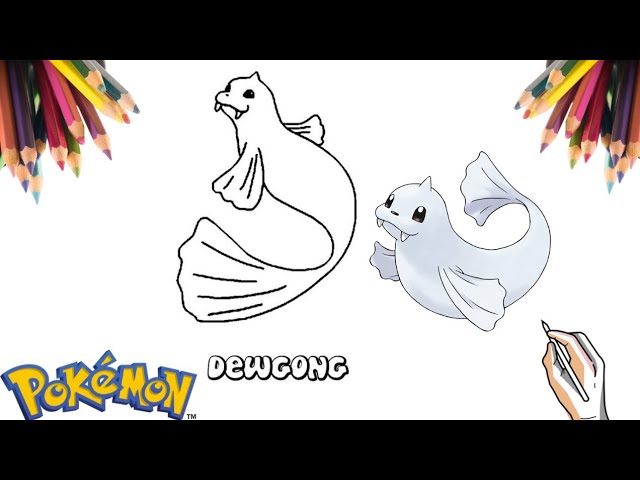 Desenhos para colorir de desenho do pokémon dewgong para colorir