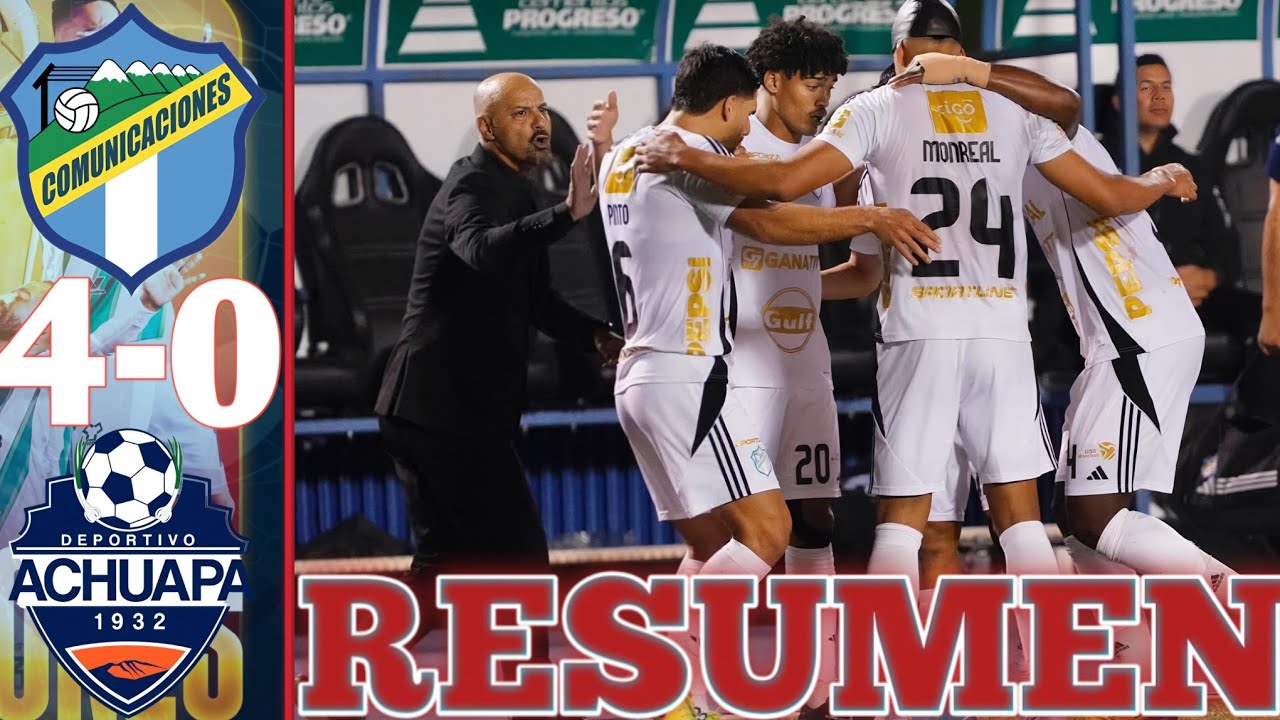 GOLES| Comunicaciones 4 vs Achuapa 0 RESUMEN Y GOLES JORNADA 12 TORNEO CLAUSURA 2026