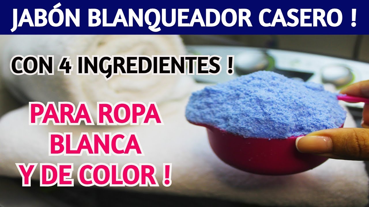 🌺 hacer VANISH casero con 4 / JABÓN BLANQUEADOR POLVO HECHO EN CASA ! - YouTube