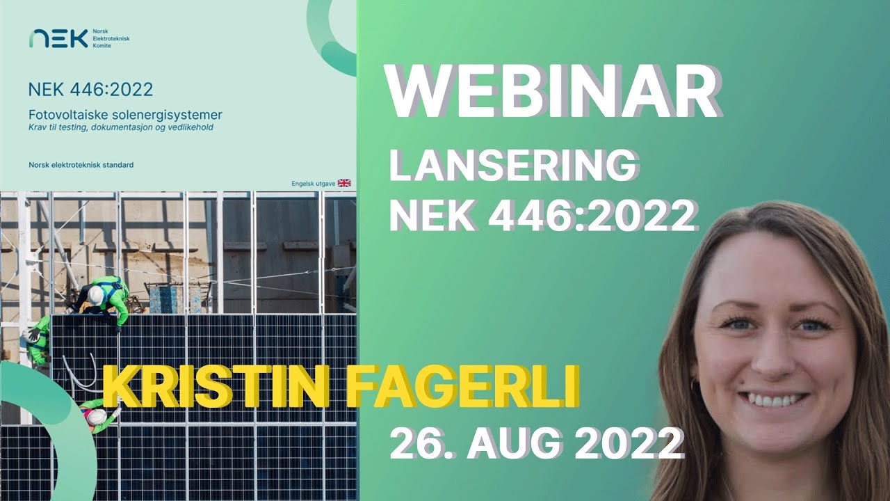 Lanseringswebinar: NEK 446:2022