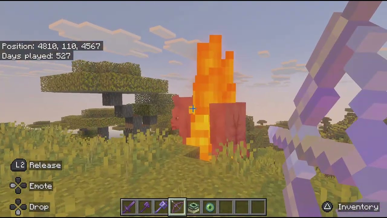 My Minecraft realm opening the end tow players go head to head for the dragon egg