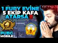 1 FURY EVİNE 5 EKİP KAFA ATARSA !! PUBG Mobile