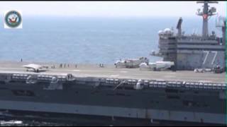 Raw: Navy Completes 1st Unmanned Carrier Landing