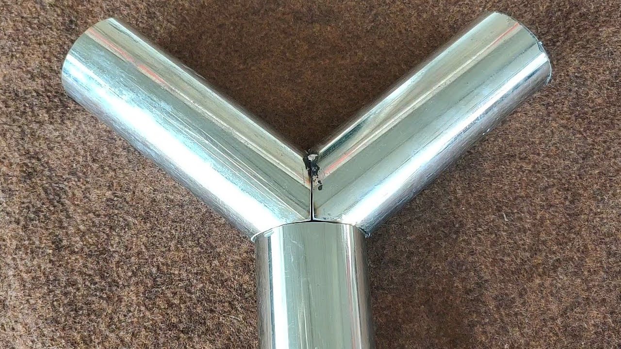Как сделать сложное соединение круглых труб, используя только УШМ и сварку