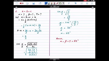 XI Math Chap 12 Solution of Triangles by Sir Ahsan Abdullah Patel - Part 2 r1, R, r - To find Radius