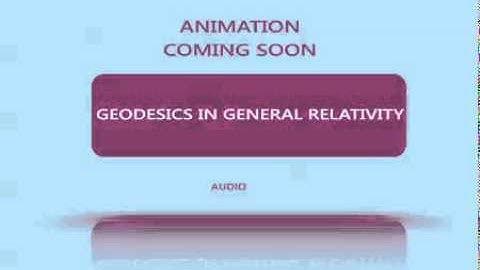 Geodesics In General Relativity