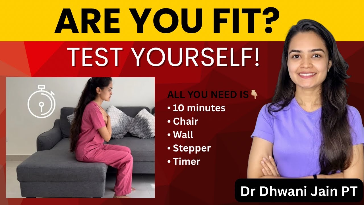 Are you fit? Lets check | 5 at home fitness test you must do | Dr Dhwani Jain PT