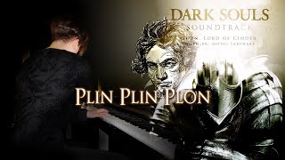 Dark Souls - Gwyn, Lord Of Cinder but Plin Plin Plon is Beethoven's Moonlight Sonata.