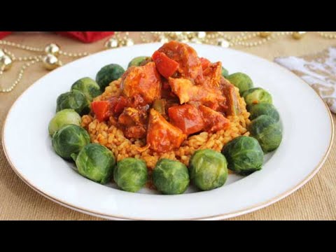 Arroz jollof con pollo