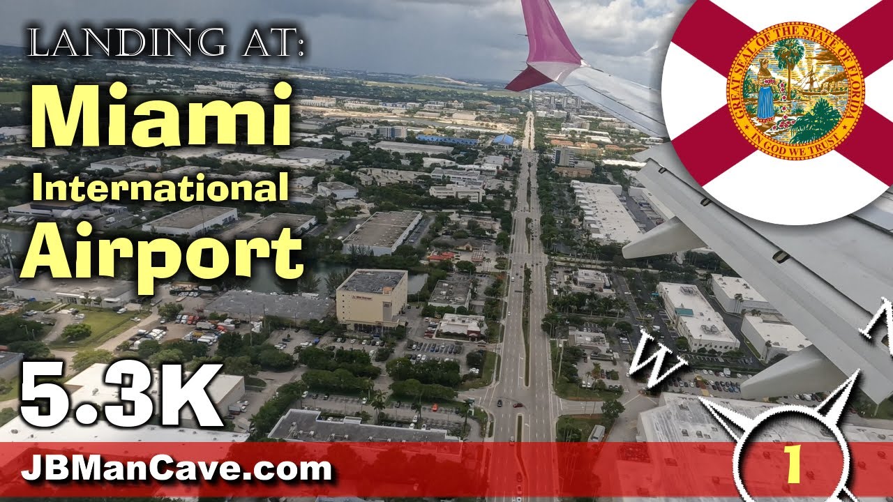 WINDOW SEAT aboard Caribbean Airlines  to MIAMI INTERNATIONAL AIRPORT USA 5.3K 4K JBManCave.com