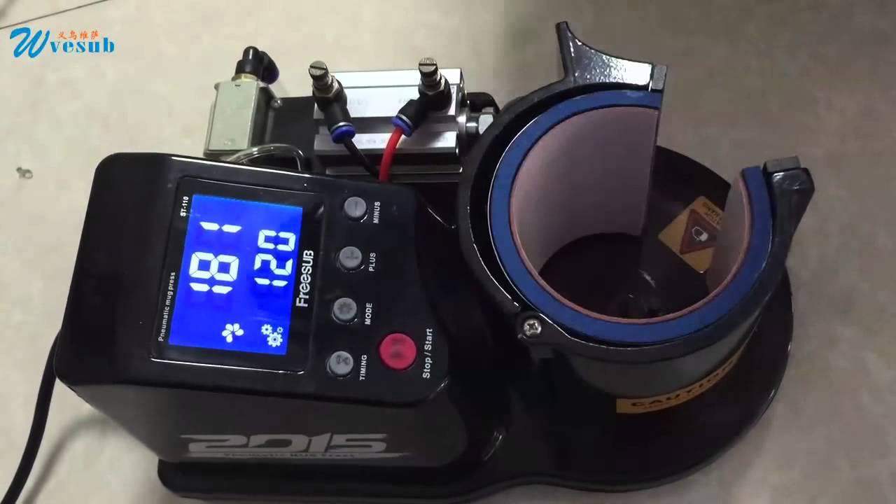 Vesub Mini Pneumatic Mug Press Operating Instruction