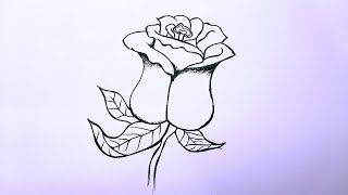 dessin facile | apprendre a dessiner une fleur facilement | dessin kawaii | dessins facile