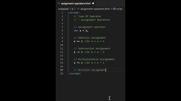 JavaScript Assignment Operators #shorts #javascript
