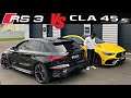 New audi rs3 2022 vs cla 45 s amg 