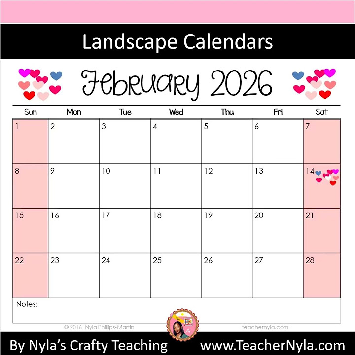 2026 2026 Editable Calendars for Teachers in Power Point and for