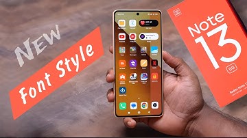 How to Set Redmi Note 13 Font Style | Font Size & Font style Change in Redmi Note 13 5g