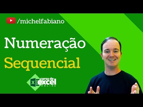 Vídeo: Como Fazer Numeração No Excel