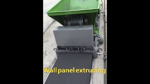 Working process of Lightweight Concrete Wall Panel Production Line