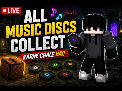🔴 Aaj Minecraft Ki Saari Music Discs Collect Karni Hai 🎵 | Survival LIVE ( Part 3 ) #shortlive