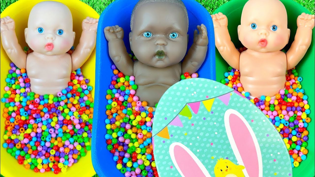 Full of 3 Rainbow Bath Tubs Candy with M&M's & Magic Slime Cutting Video