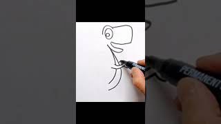 Drawing a dinosaur, coloring pages