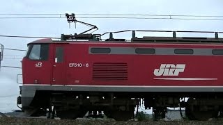 レッドサンダーEF510-6牽引 高速貨物3097レ 広島→新潟 信越本線