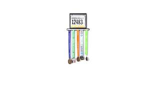 Bibfolio+™ Race Medal and Bib Display | The Original Running Medal + Bib Holder