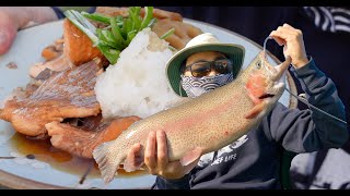 How To Make Stocked Trout Taste Great | Rainbow Trout Catch and Cook Japanese Recipe