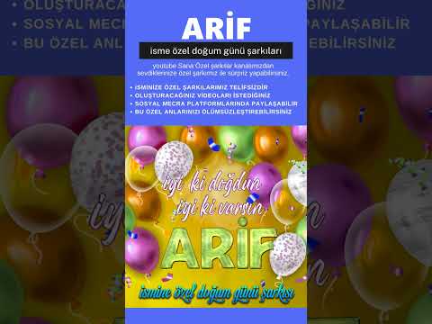 İyi ki Doğdun ARİF #shorts #doğumgünü  #arif