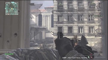 MW3 Random Throwing Knife Across Map on Lockdown (Infected)