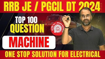 RRB JE 2024 CBT-2 | TOP 100 QUESTION 🔥🔥 |  #rrbje #pgcil #mppgcl #sureshsir