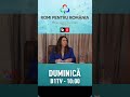 Duminică, 11 mai, ora 10.00, vă invităm să urmăriți Romi pentru România, pe B1 TV.