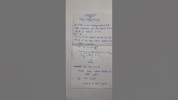 Least upper bound OR supremum of a set #mathsweek