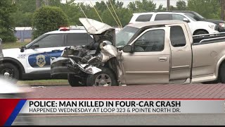 75-year-old dies after 4-vehicle crash in Tyler