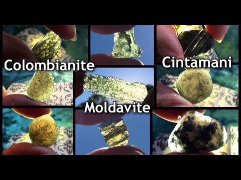 MOLDAVITE, SAFFORDITE/CINTAMANI, and COLOMBIANITE! Tektites & Pseudotektites, Oh My! 💚