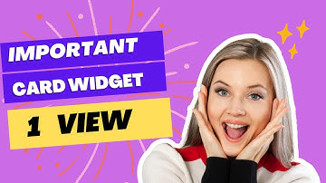 Important Card Widget in flutter 2023 series in Urdu|Flutter ui|1 view in video