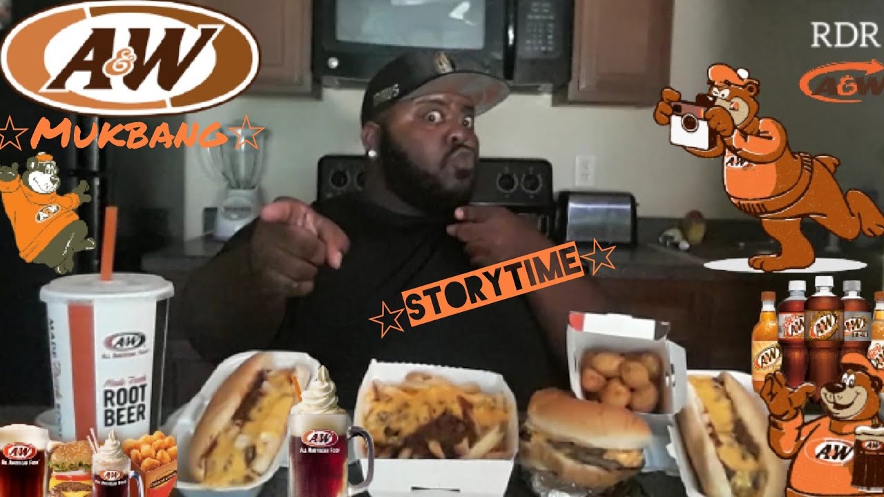 ☆☆A&W Mukbang☆☆(StoryTime)[Eating Show]