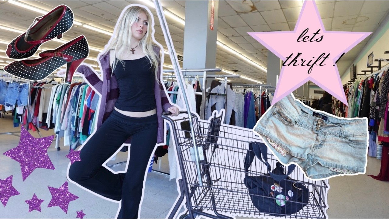 thrift with me !! (90s & y2k thrift haul)